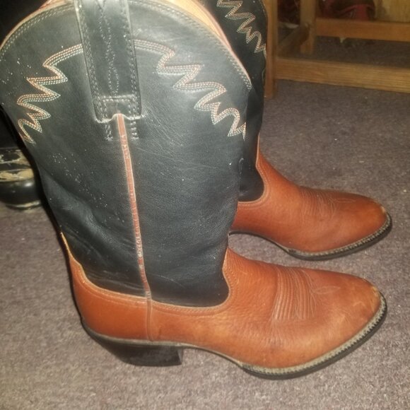 ARIAT EUC MENS 34693 WESTERN COWBOY LEATHER HEELED BOOTS - Picture 5 of 11